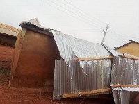 Some of the affected homes