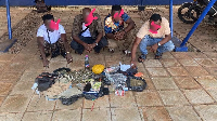 The suspects were caught in possession of narcotics