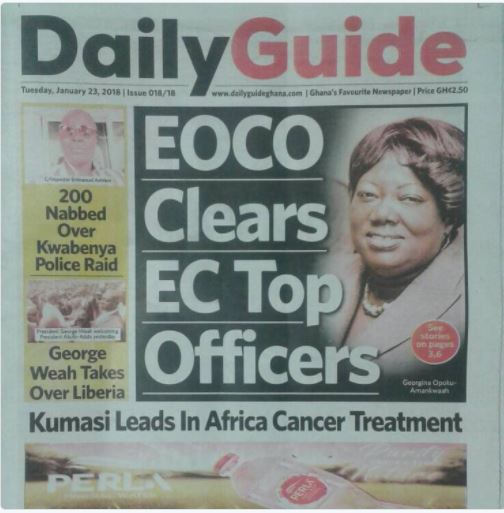 FrontPage headlines all captured in the newspapers