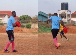 Watch as Lord Kenya shows off footballing skills in a match with area boys