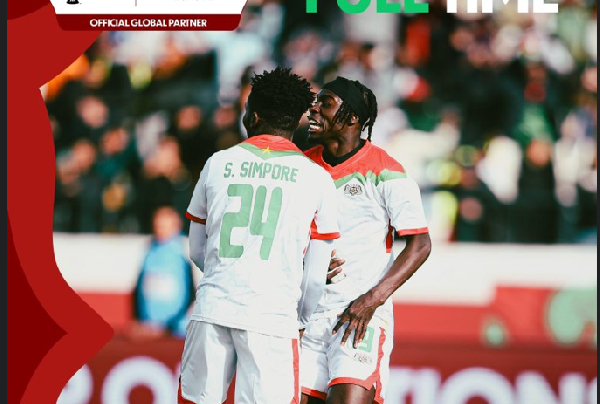 Burkina Faso scored two injury-time goals on Wednesday afternoon