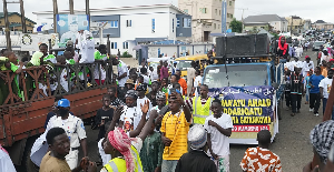 Muslim faithful sing and march to mark Prophet Muhammad's birthday, known as Mawlid