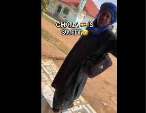 The foreigner has expressed his intention not to return to his country of birth from Ghana