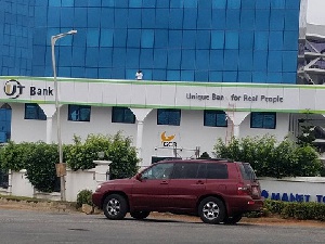 Rebranding of the head office of UT bank into GCB is currently underway