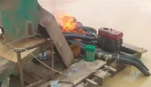 Burnt Galamsey Machine