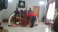 Julius Debrah paid a visit to the Asantehene Otumfuo Osei Tutu II
