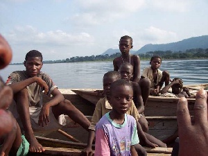 File photo: Trafficked children made to go fishing