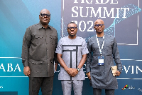 Simon Madjie and his team at the summit