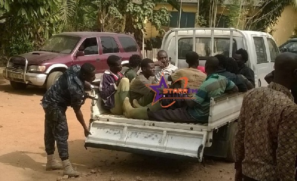 File photo: Illegal Miners arrested by Operation Vanguard Taskforce