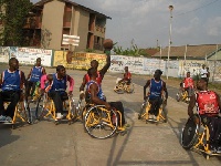 The Wheelchair team in Accra are seriously prepping for the games