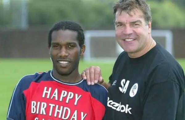 Jay Jay Okocha and Sam Allardyce during their Bolton days