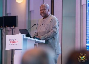 President John Dramani Mahama spoke at the 8th Africa–Singapore Business Forum in Singapore