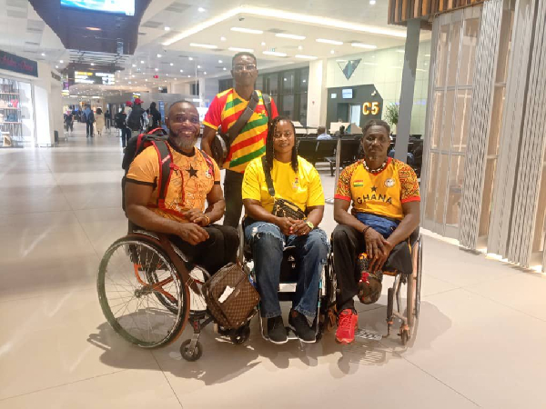 A photo of Ghana's Para Athletics team