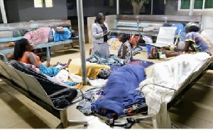 File photo: Some patients are attended to in some hospitals on waiting benches