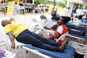 Some MTN Staff donated blood during the previous exercises in Accra | Supplied image