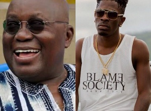 Shatta Wale received a pidgin laced birthday wish from President Nana Addo yesterday
