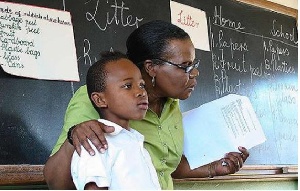 File photo: A teacher with a pupil