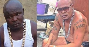 Bukom Banku before (Left) and now (Right)