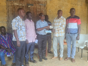 The support was presented to community leaders and residents