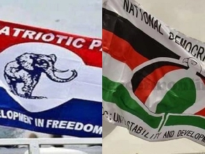 NDC and NPP flags