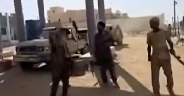 Armed members pictured in Kidal