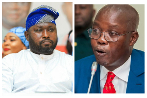 A photo collage of Habib Iddrisu (L) and Bernard Ahiafor