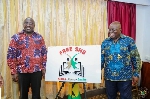 President Akufo-Addo and Bawumia at the launch of Free SHS logo | File photo