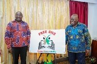 Akufo-Addo and Bawumia at the launch of Free SHS logo | File photo
