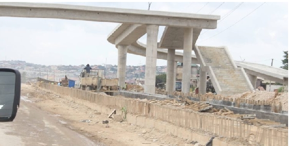 Ofankor to Nsawam road under construction