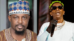 Awal Mohammed (L) described fans of Shatta Wale (R) as 'junkies' during a live TV show