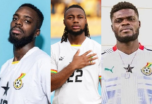 Inaki Williams (L), Antoine Semenyo (M) and Thomas Partey (R) excelled for their clubs