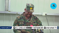 Lt Gen Agyapong speaking at opening of the exercise