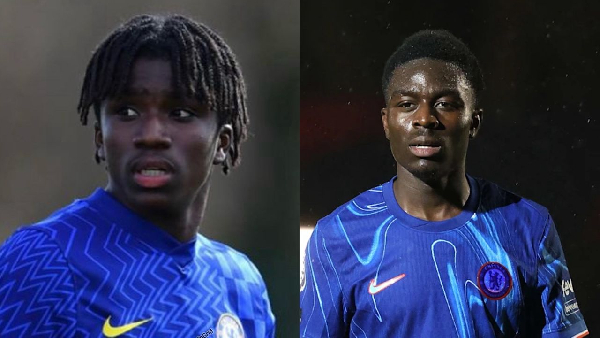 Ato Ampah (L) and Genesis Antwi (R) are players of Chelsea