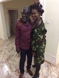 Late Ebony and father Nana Opoku Kwarteng