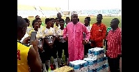 Presentation was done at the Cape Coast Sports Stadium on Friday during the team's training session