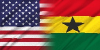 Ghana - US flag    File photo.