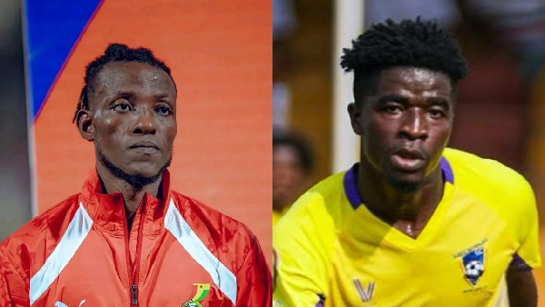 Benjamin Asare (L) and Prince Owusu (R) are the only home based players in the squad