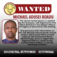 Former Senior Assistant Registrar wanted by EOCO, Michael Adusei Boadu,