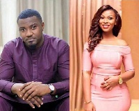 John Dumelo (left) has confirmed to friends that he will marry Mawunya (right) at a private ceremony
