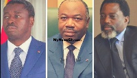 Faure Gnassingbe(r), Ali Bongo (m) and Joseph Kabila(l)