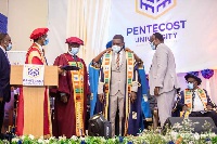 41-year-old Prof. Kwabena Agyapong-Kodua being inducted