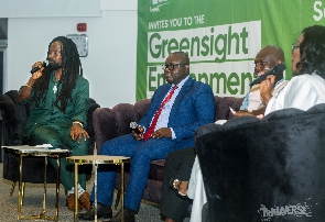 Rocky Dawuni and keynote speakers at the summit