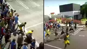 Bolt raced with James Corden's TV crew