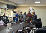 The Deputy Minister of Food and Agriculture, John Dumelo with other officials at the event