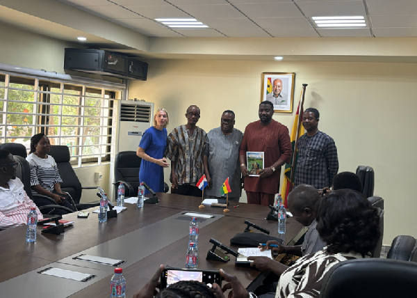 The Deputy Minister of Food and Agriculture, John Dumelo with other officials at the event