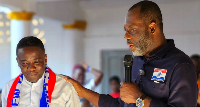 NPP's running mate, NAPO in a picture with Ralph Poku-Adusei