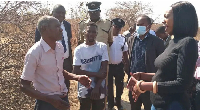 Mainga Kabika (R) led a team to investigate complaints about the circumcision camp