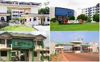 Some public universities in Ghana