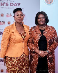 CEO of Stratcomm Africa, Ms Esther Cobbah, and CEO of the Trust Hospital, Dr Juliana Ameh