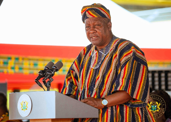 John Dramani Mahama is the President of Ghana